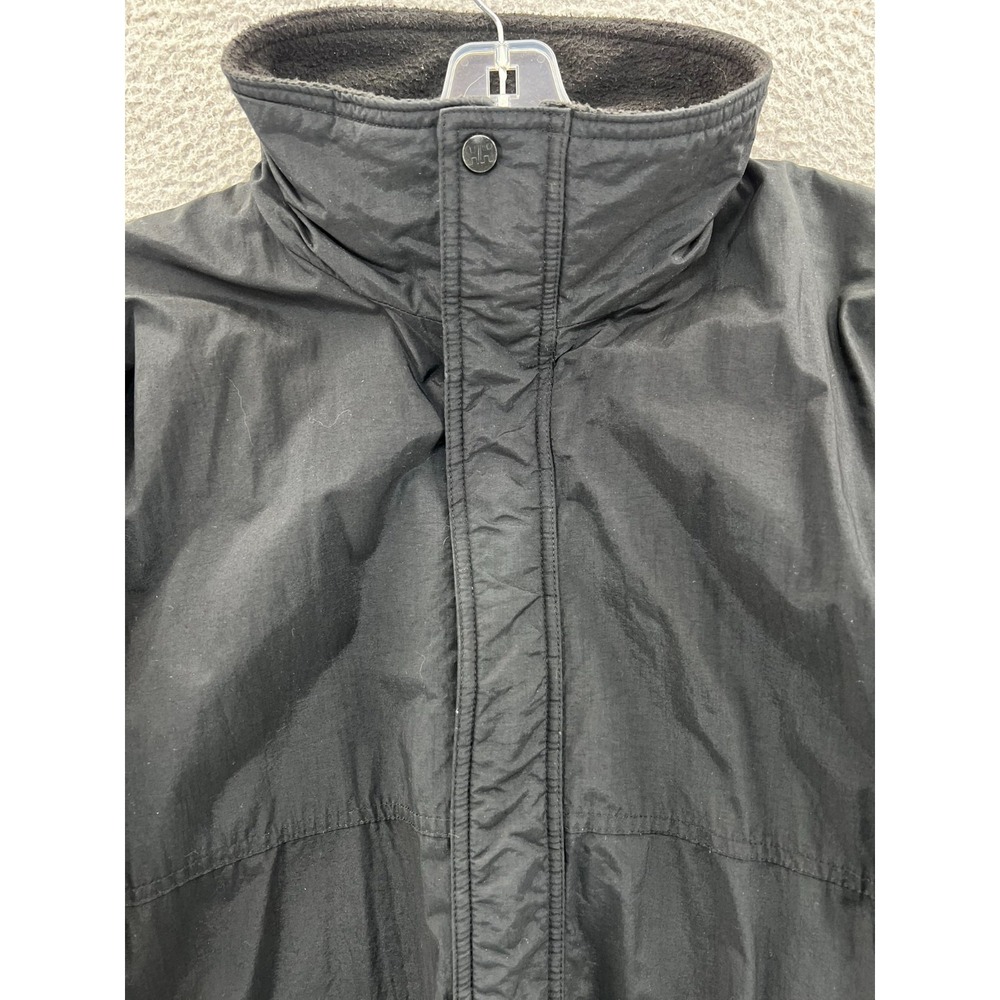 Vintage Helly Hansen Black Bomber Jacket Men's XL Fleece Line Full Zip Korea